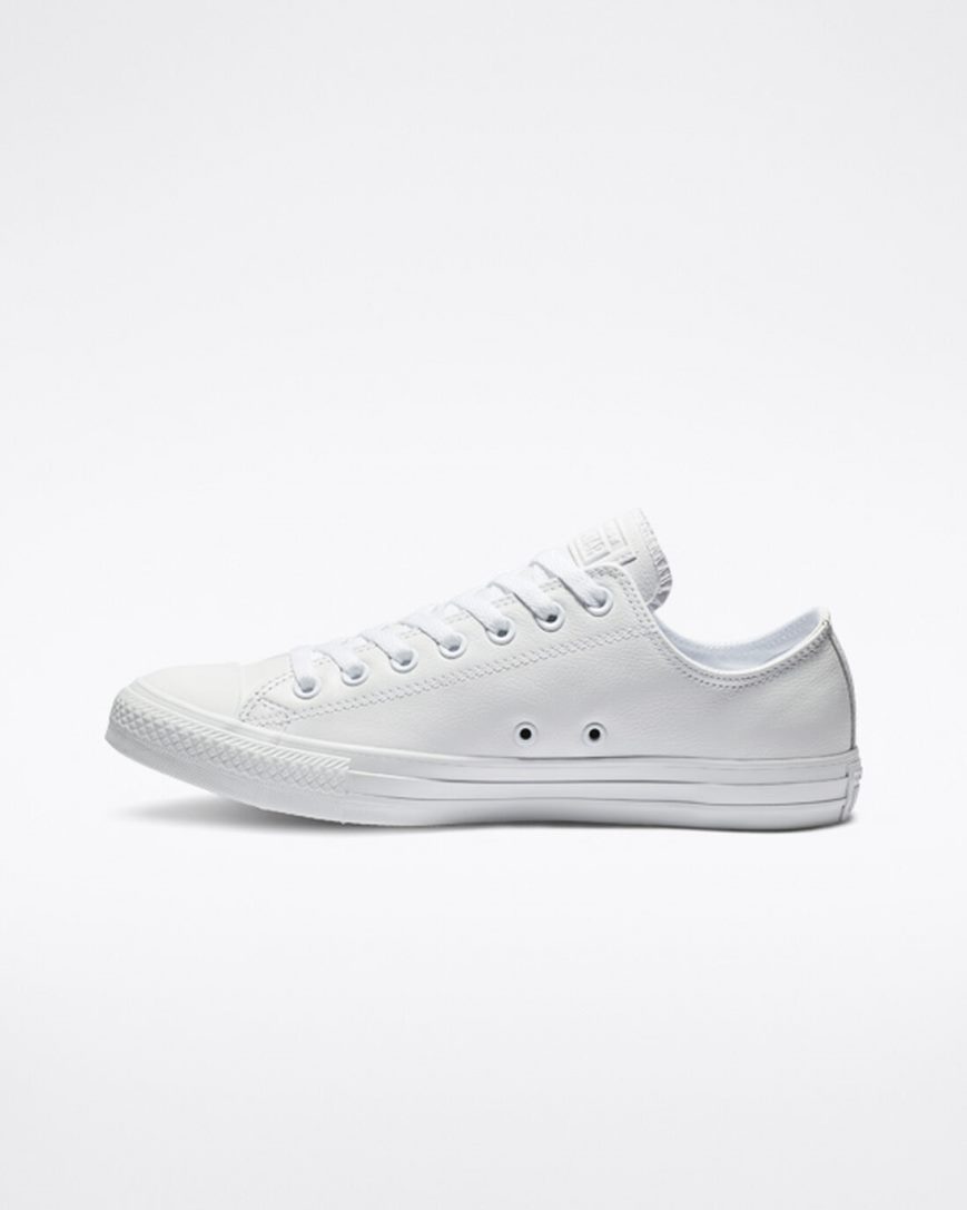 Zapatillas Bajas Converse Chuck Taylor All Star Cuero Mujer Blancas | PE 78LEW0